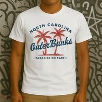 Retro Est 1587 Obx North Carolina Nc T-Shirt thumb 3