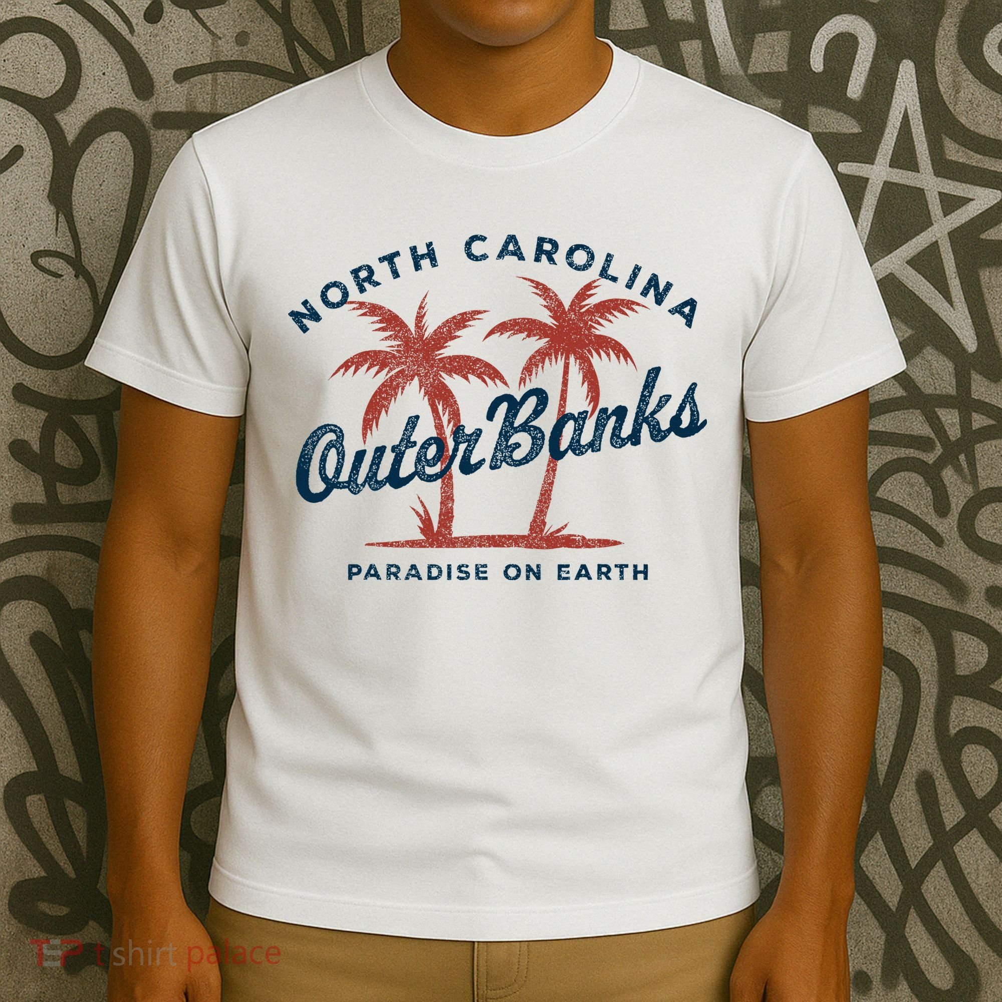 Retro Est 1587 Obx North Carolina Nc T-Shirt