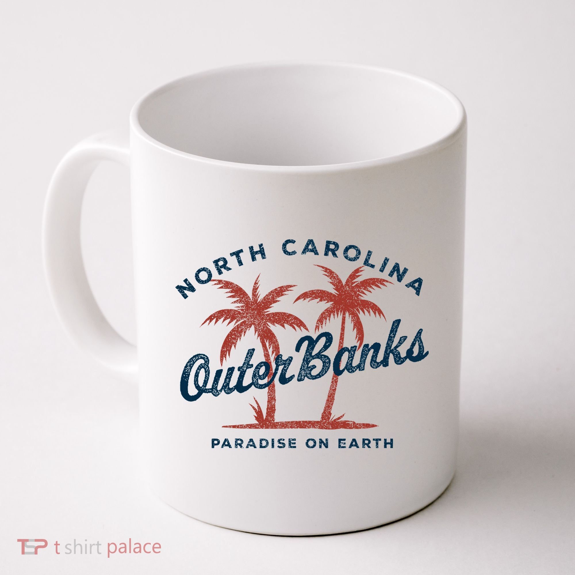 Retro Est 1587 Obx North Carolina Nc Coffee Mug
