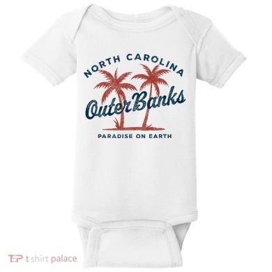 Retro Est 1587 Obx North Carolina Nc Baby Bodysuit