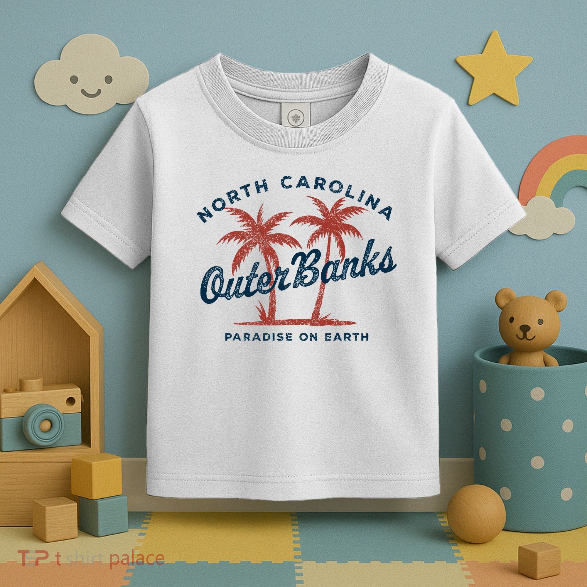 Retro Est 1587 Obx North Carolina Nc Toddler T-Shirt
