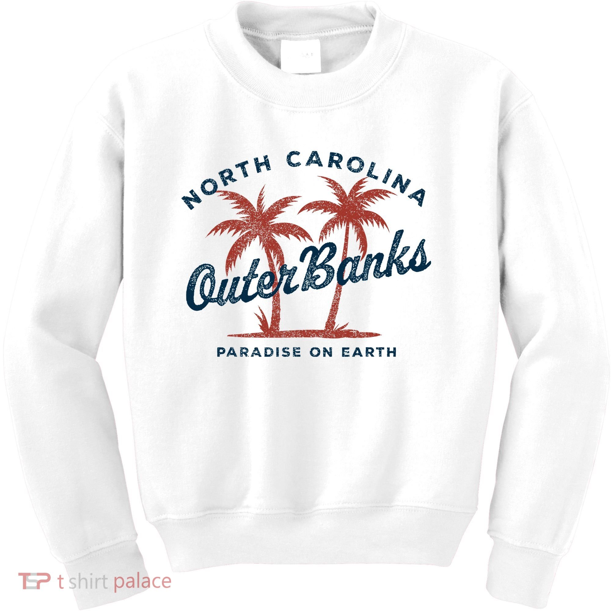 Retro Est 1587 Obx North Carolina Nc Kids Sweatshirt
