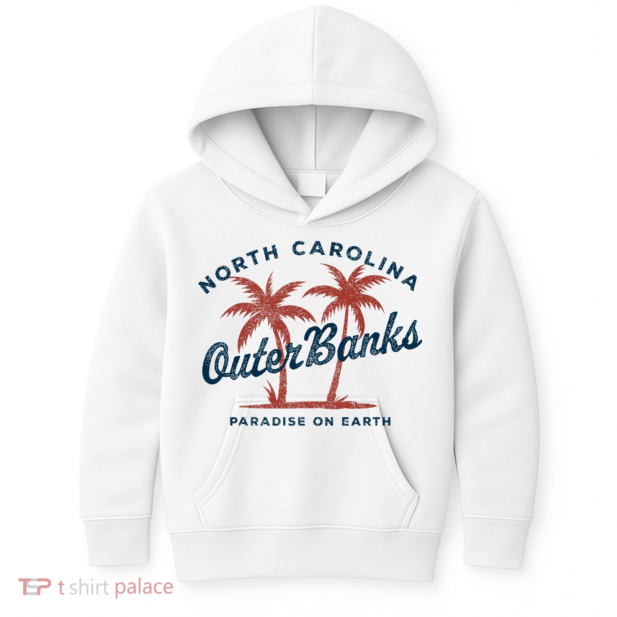Retro Est 1587 Obx North Carolina Nc Kids Hoodie