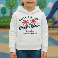 Retro Est 1587 Obx North Carolina Nc Kids Hoodie thumb 3