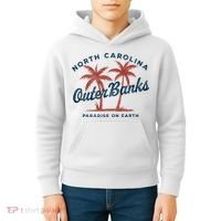 Retro Est 1587 Obx North Carolina Nc Kids Hoodie thumb 4