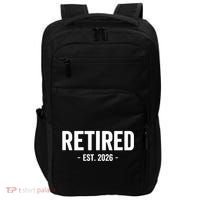 Retired Est 2026 Retirement Gift Impact Tech Backpack thumb 0