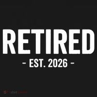 Retired Est 2026 Retirement Gift Button thumb 1