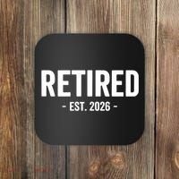 Retired Est 2026 Retirement Gift Coaster thumb 0