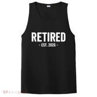Retired Est 2026 Retirement Gift PosiCharge Competitor Tank thumb 0