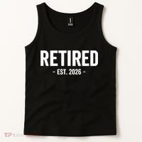 Retired Est 2026 Retirement Gift Tank Top thumb 2
