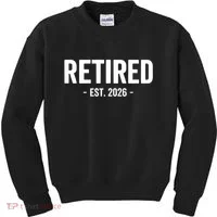 Retired Est 2026 Retirement Gift Kids Sweatshirt thumb 0