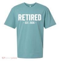 Retired Est 2026 Retirement Gift Sueded Cloud Jersey T-Shirt thumb 0