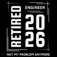 Retired Engineer 2026 Not My Problem Anymore Apron thumb 3
