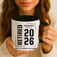 Retired Engineer 2026 Not My Problem Anymore Coffee Mug thumb 3