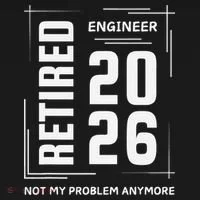 Retired Engineer 2026 Not My Problem Anymore Toddler Hoodie thumb 2