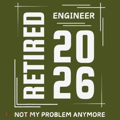 Retired Engineer 2026 Not My Problem Anymore Mousepad