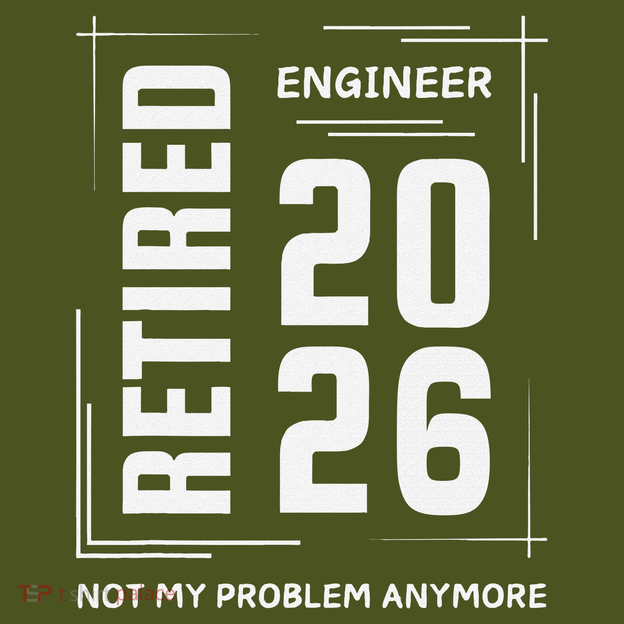 Retired Engineer 2026 Not My Problem Anymore Mousepad