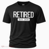 Retired Est. 2026 Work Retirement Gift Cooling Performance Crew T-Shirt thumb 0