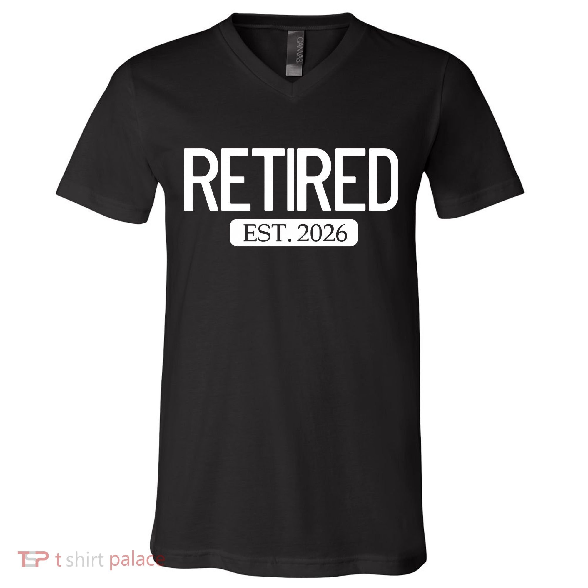 Retired Est. 2026 Work Retirement Gift V-Neck T-Shirt