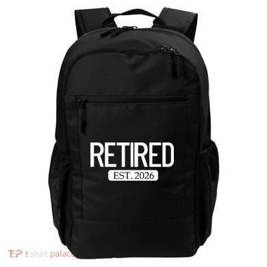 Retired Est. 2026 Work Retirement Gift Backpack
