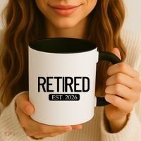 Retired Est. 2026 Work Retirement Gift Coffee Mug thumb 3