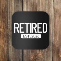 Retired Est. 2026 Work Retirement Gift Coaster thumb 0