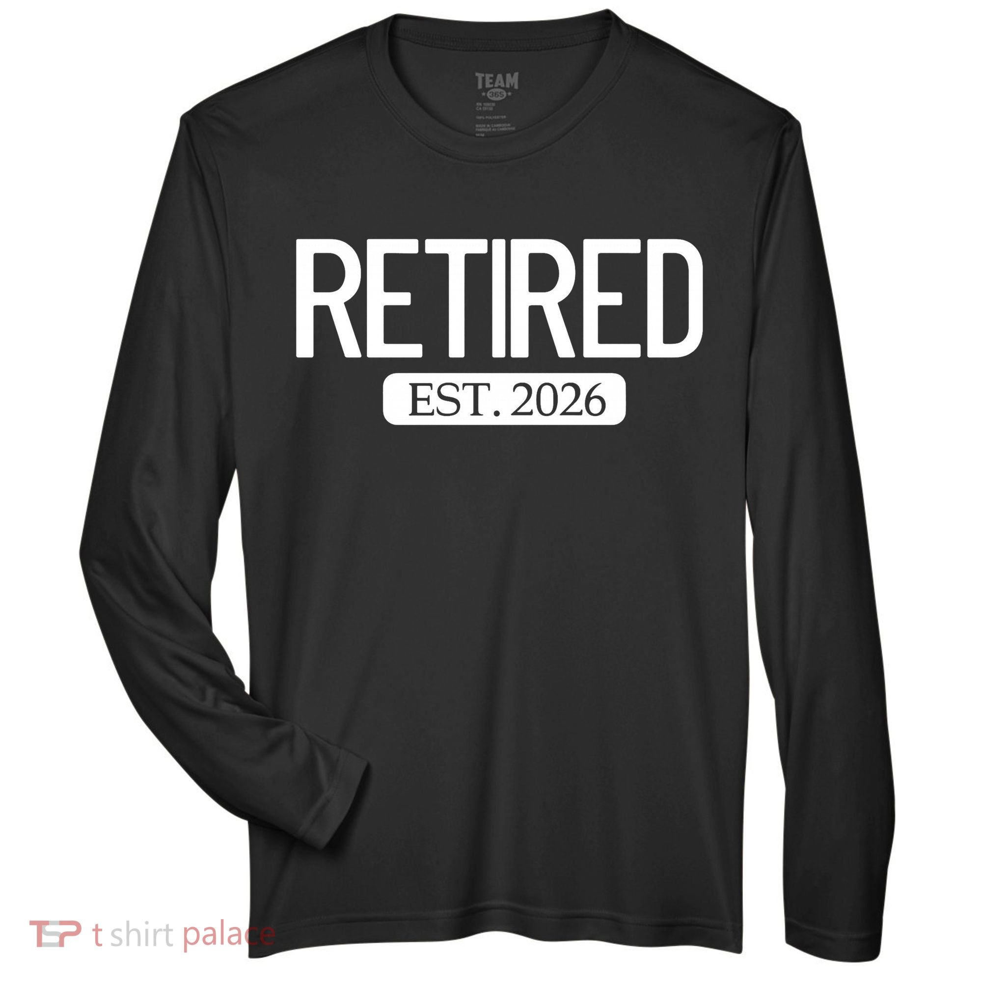 Retired Est. 2026 Work Retirement Gift Zone Performance Long-Sleeve T-Shirt