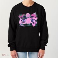 Retro Eighties 80's Pop Art Kawaii Anime Eyes Women's Sweatshirt thumb 0