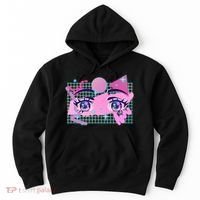 Retro Eighties 80's Pop Art Kawaii Anime Eyes Hoodie thumb 0