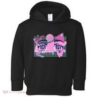 Retro Eighties 80's Pop Art Kawaii Anime Eyes Toddler Hoodie thumb 0