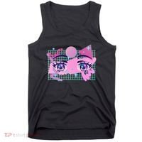 Retro Eighties 80's Pop Art Kawaii Anime Eyes Tank Top thumb 0