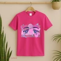 Retro Eighties 80's Pop Art Kawaii Anime Eyes T-Shirt thumb 2