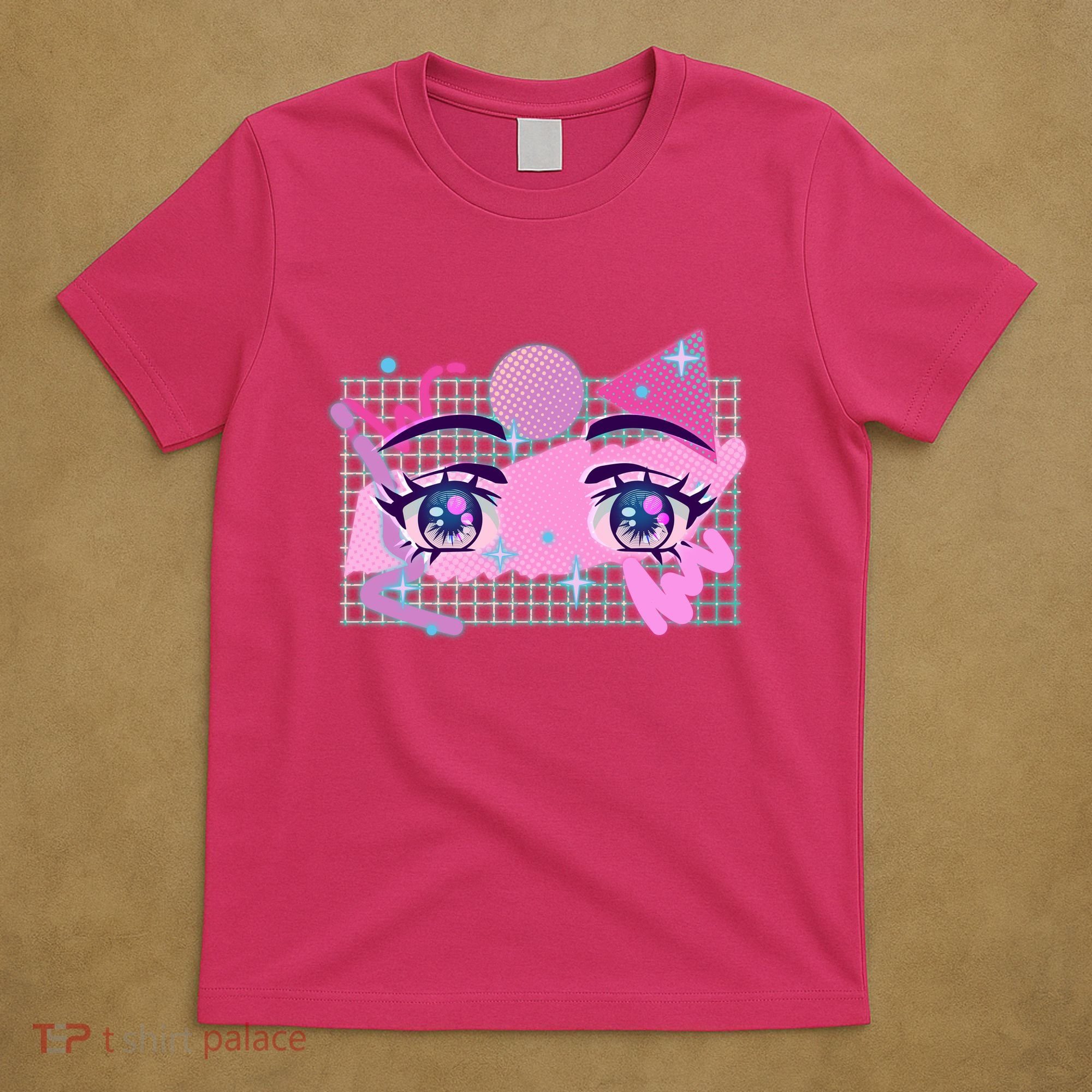 Retro Eighties 80's Pop Art Kawaii Anime Eyes T-Shirt