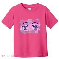 Retro Eighties 80's Pop Art Kawaii Anime Eyes Toddler T-Shirt thumb 0