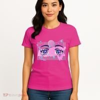 Retro Eighties 80's Pop Art Kawaii Anime Eyes Women's T-Shirt thumb 4