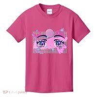 Retro Eighties 80's Pop Art Kawaii Anime Eyes Kids T-Shirt thumb 0