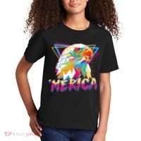 Retro Eighties 80's Merica Polygon Eagle Head Kids T-Shirt thumb 2