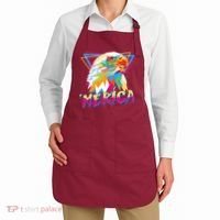 Retro Eighties 80's Merica Polygon Eagle Head Apron thumb 2