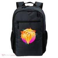 Retro Eighties 80's Tropical Palm Trees Emblem Backpack thumb 0