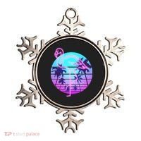 Retro Eighties 80's Neon Flamingo Emblem Ornament thumb 0
