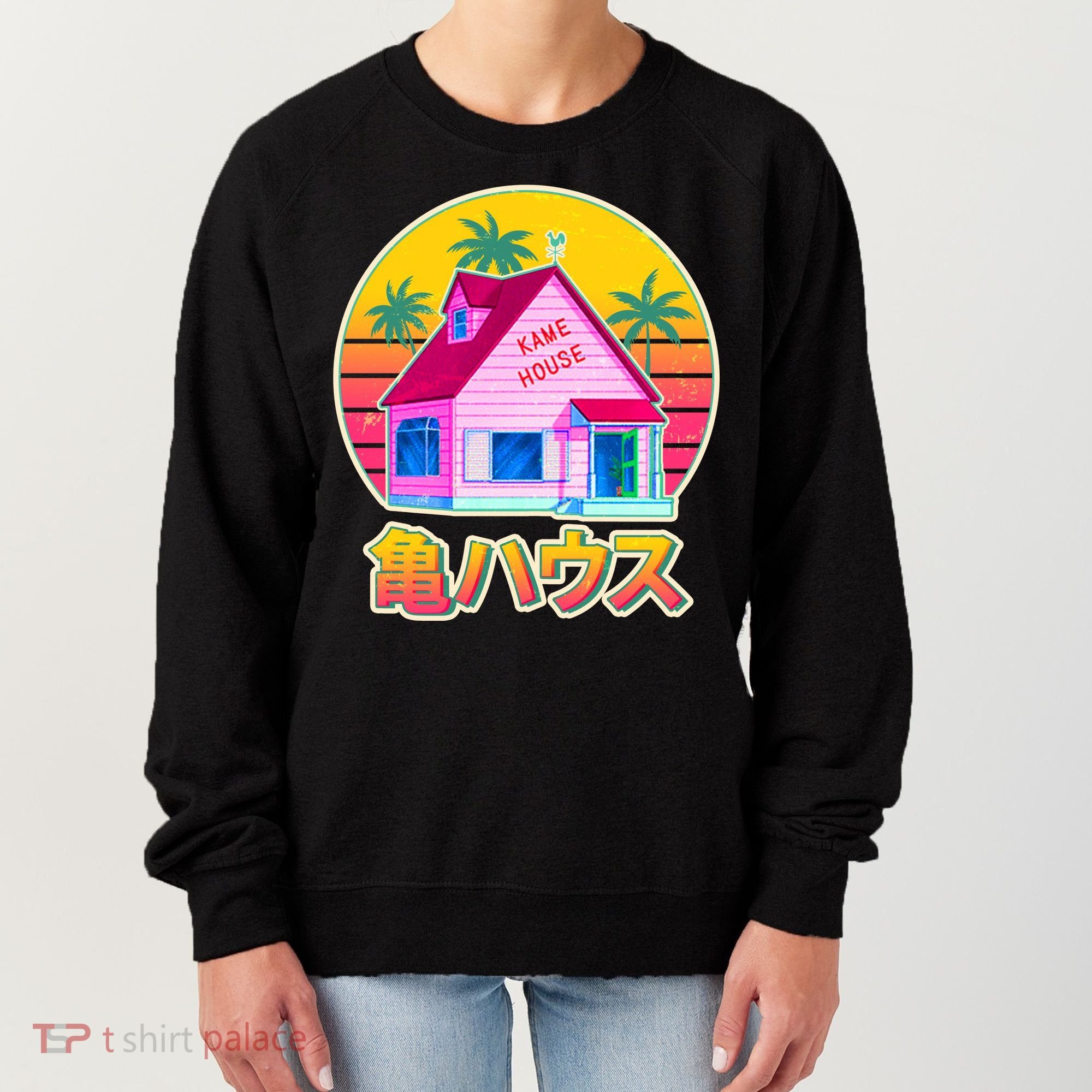 Retro Eighties 80's Anime Kame House Women's Sweatshirt