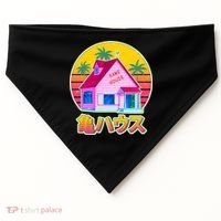 Retro Eighties 80's Anime Kame House USA-Made Doggie Bandana thumb 0