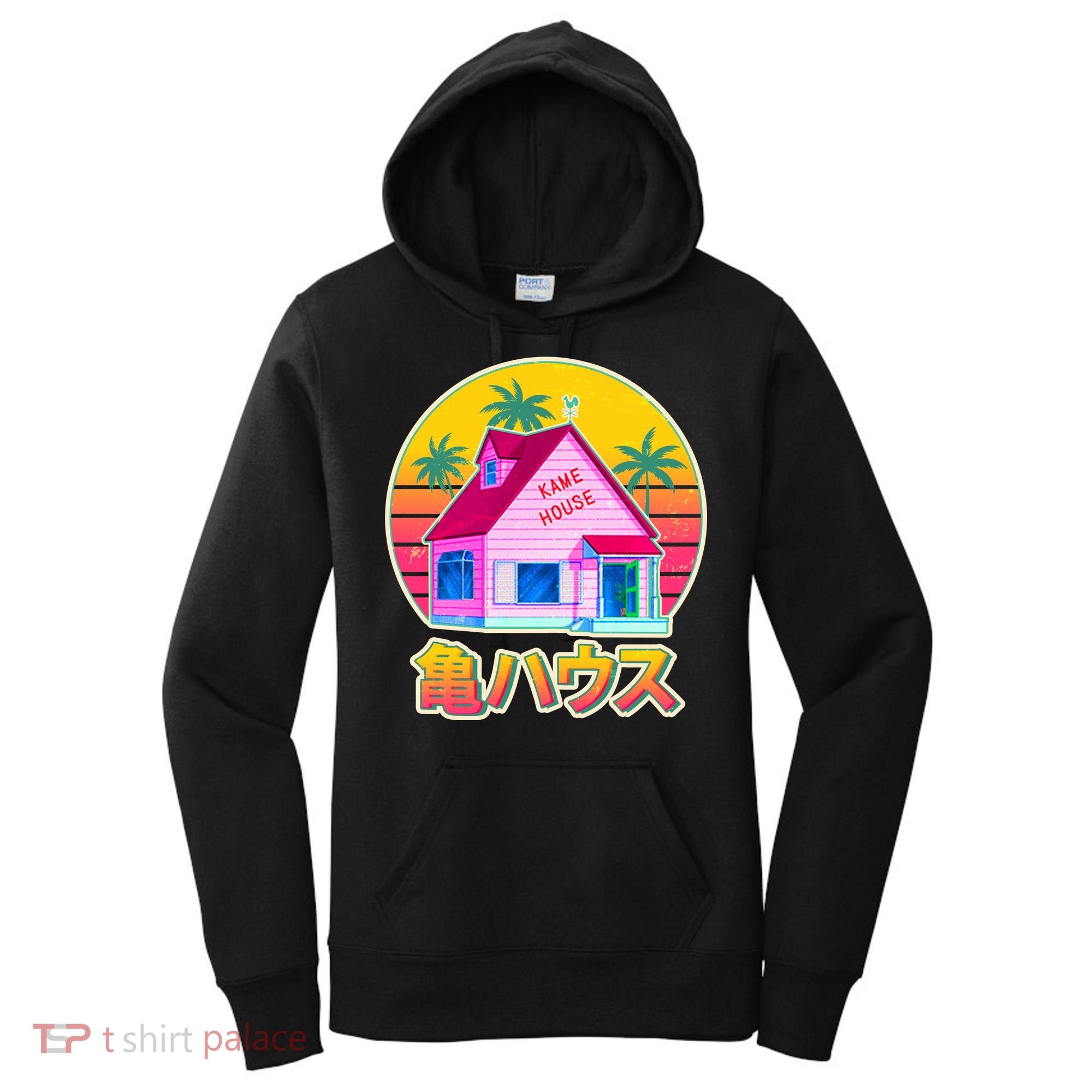 Retro Eighties 80's Anime Kame House Women's Hoodie