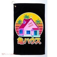 Retro Eighties 80's Anime Kame House Golf Towel thumb 0