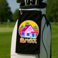 Retro Eighties 80's Anime Kame House Golf Towel thumb 2