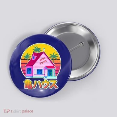 Retro Eighties 80's Anime Kame House Button