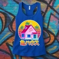 Retro Eighties 80's Anime Kame House Women's Tank Top thumb 3