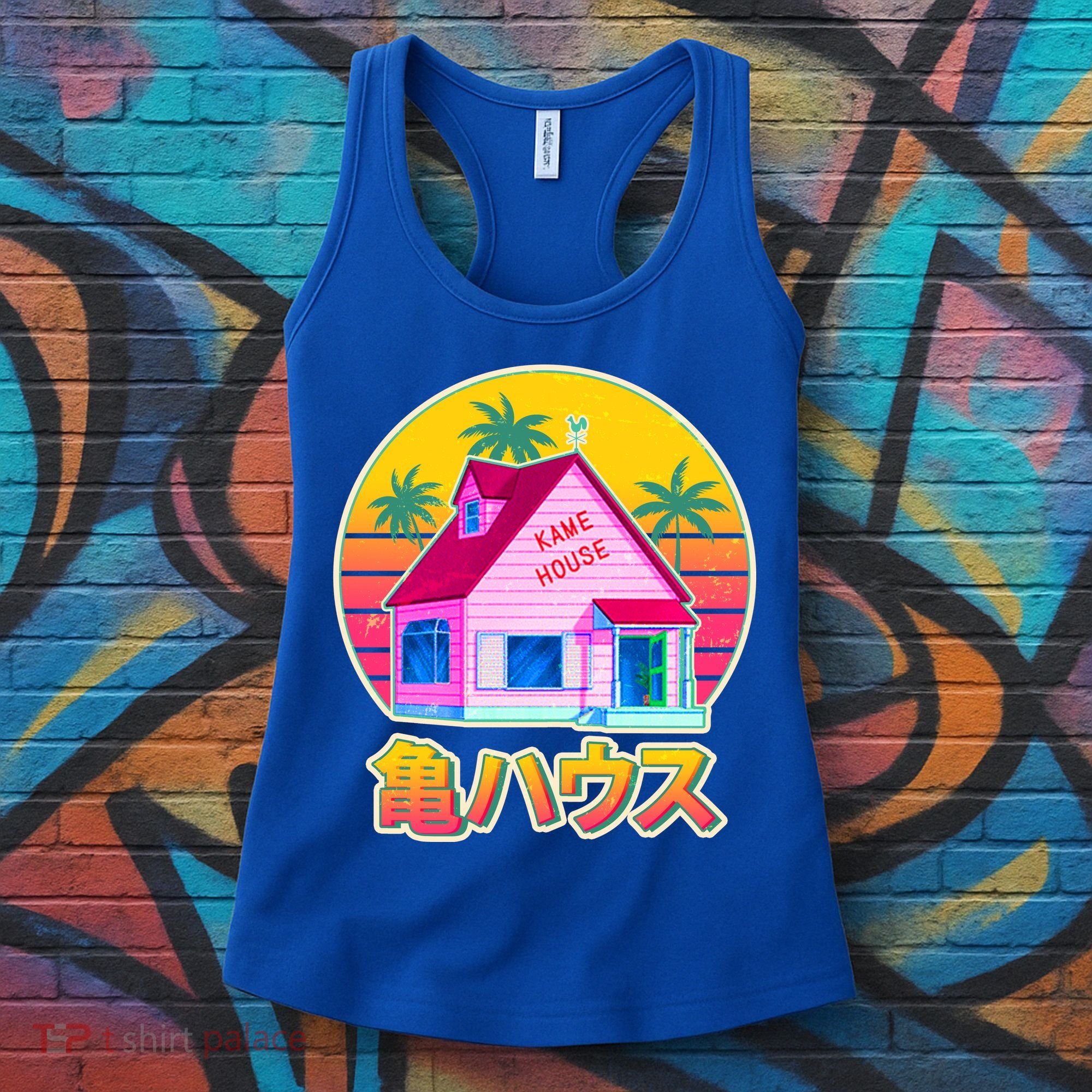 Retro Eighties 80's Anime Kame House Women's Tank Top