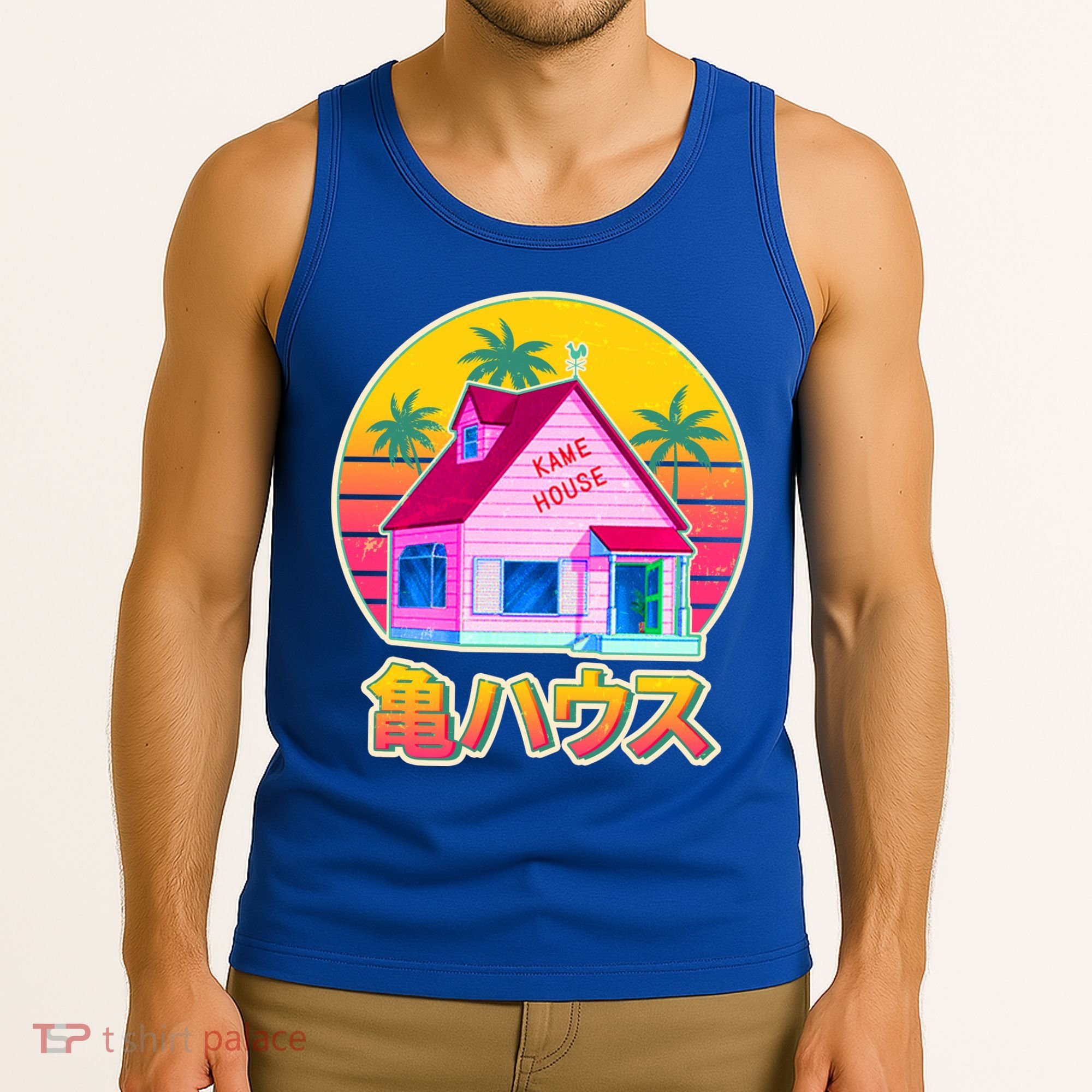 Retro Eighties 80's Anime Kame House Tank Top