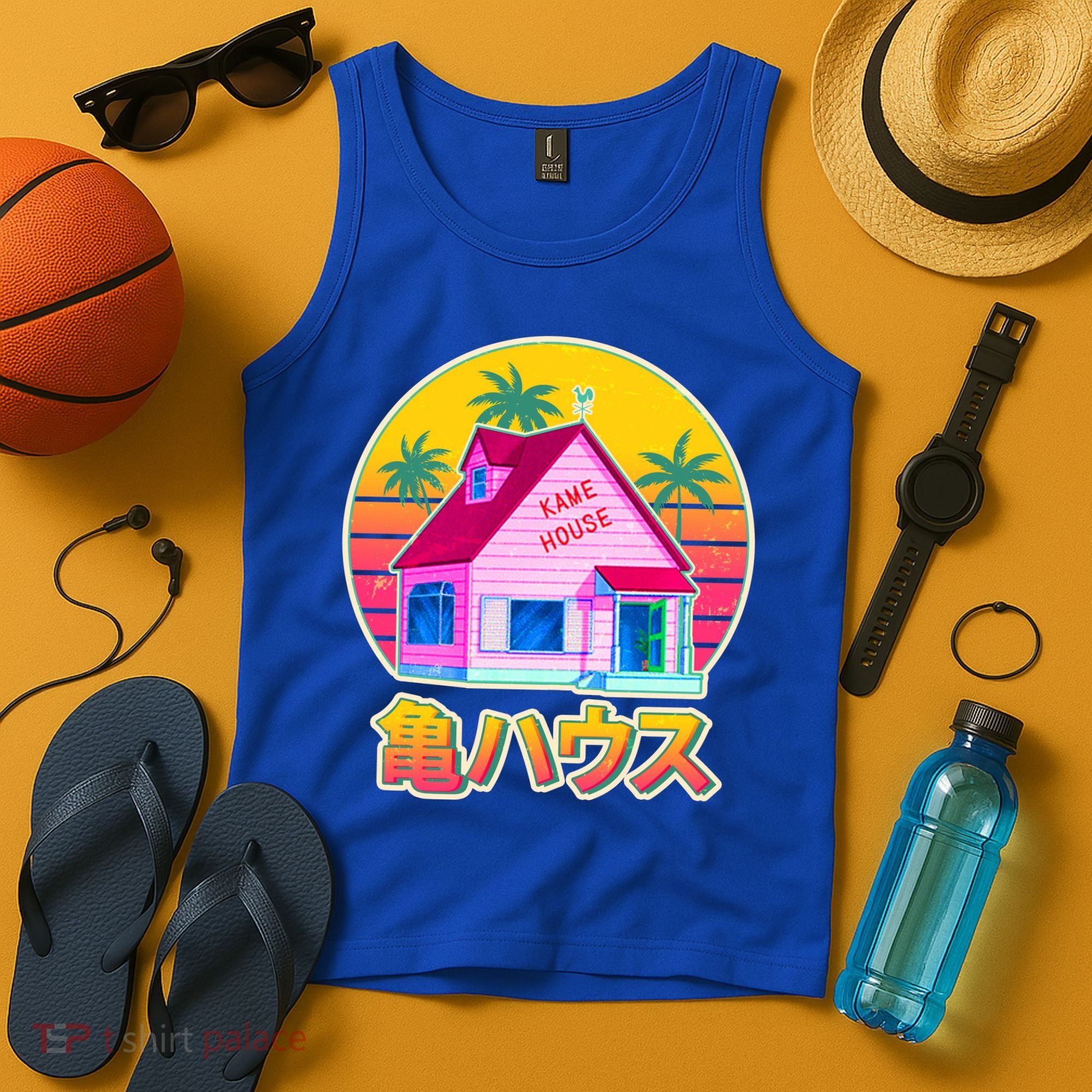 Retro Eighties 80's Anime Kame House Tank Top